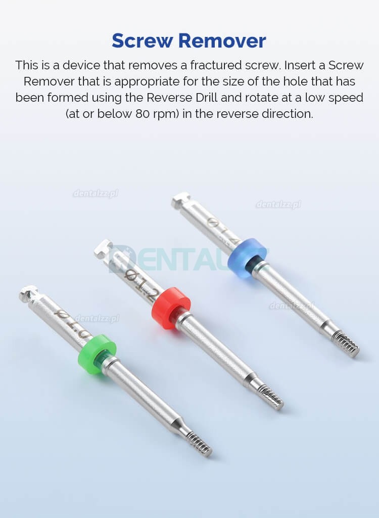 Uniwersalny Zestaw do Usuwania Śrub Implantologicznych Ekstraktor Śrub